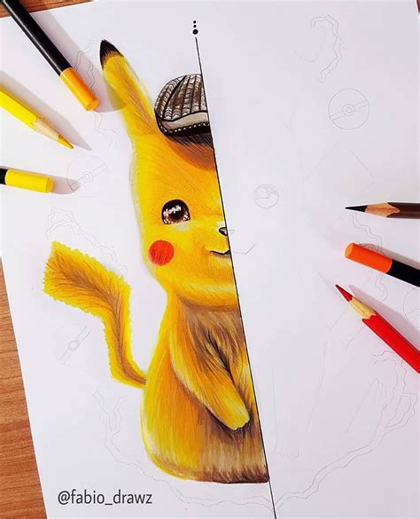 desenho do pikachu realista|150 melhor ideia de Desenho pikachu 